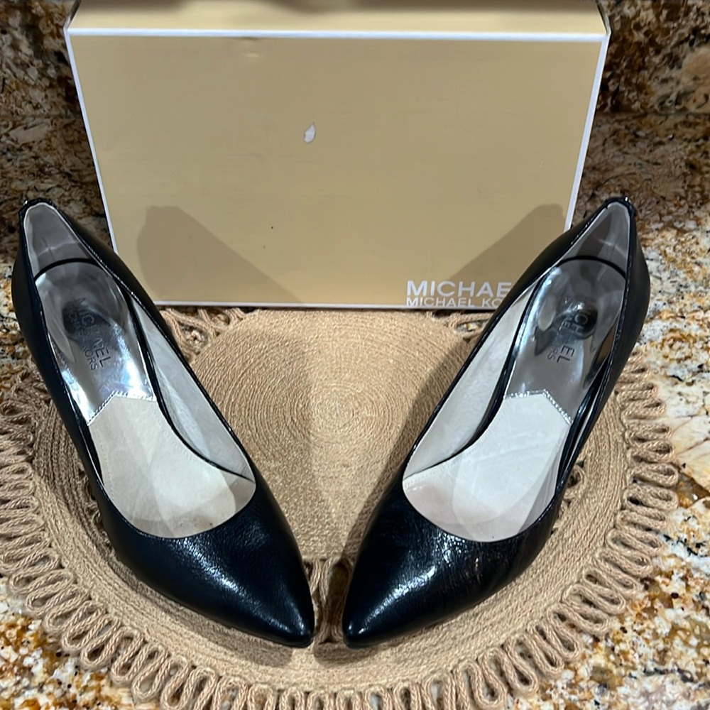 Micheal kora black leather shoes